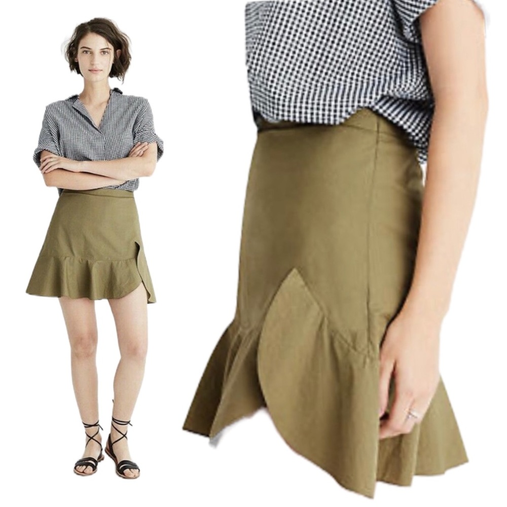 Madewell Versatile Wear  Ruffle / Flounce Wrap Style Dress